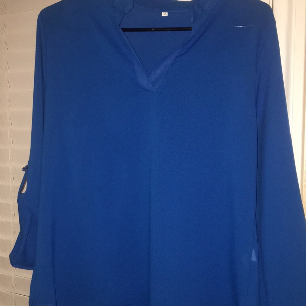2 beautiful blouse blue one & burgundy